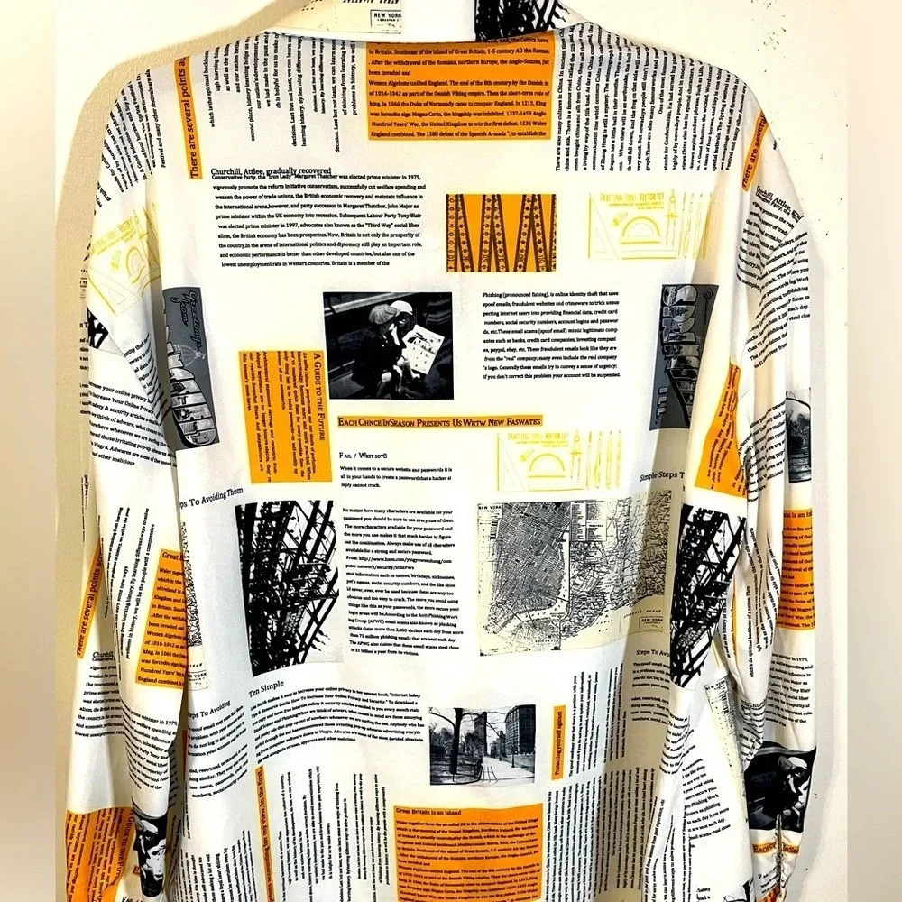 Allover Print Blouse Eye catching design adds pop to your wardrobe Shein - Picture 7 of 12